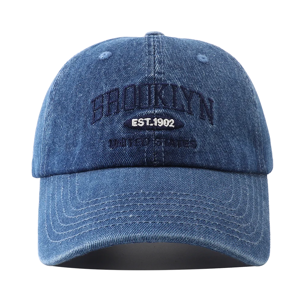 Fashion Brooklyn Embroidery Denim Snapback Baseball Caps
