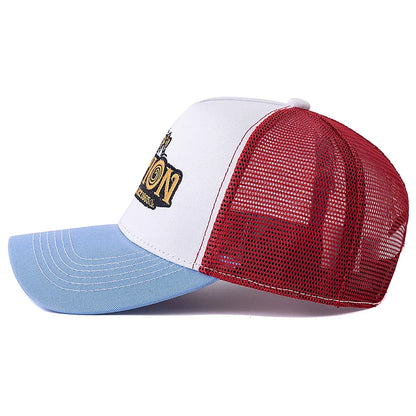 Unisex Mesh Summer Breathable Cap Embroidery Letter Pattern Streetwear Baseball Cap