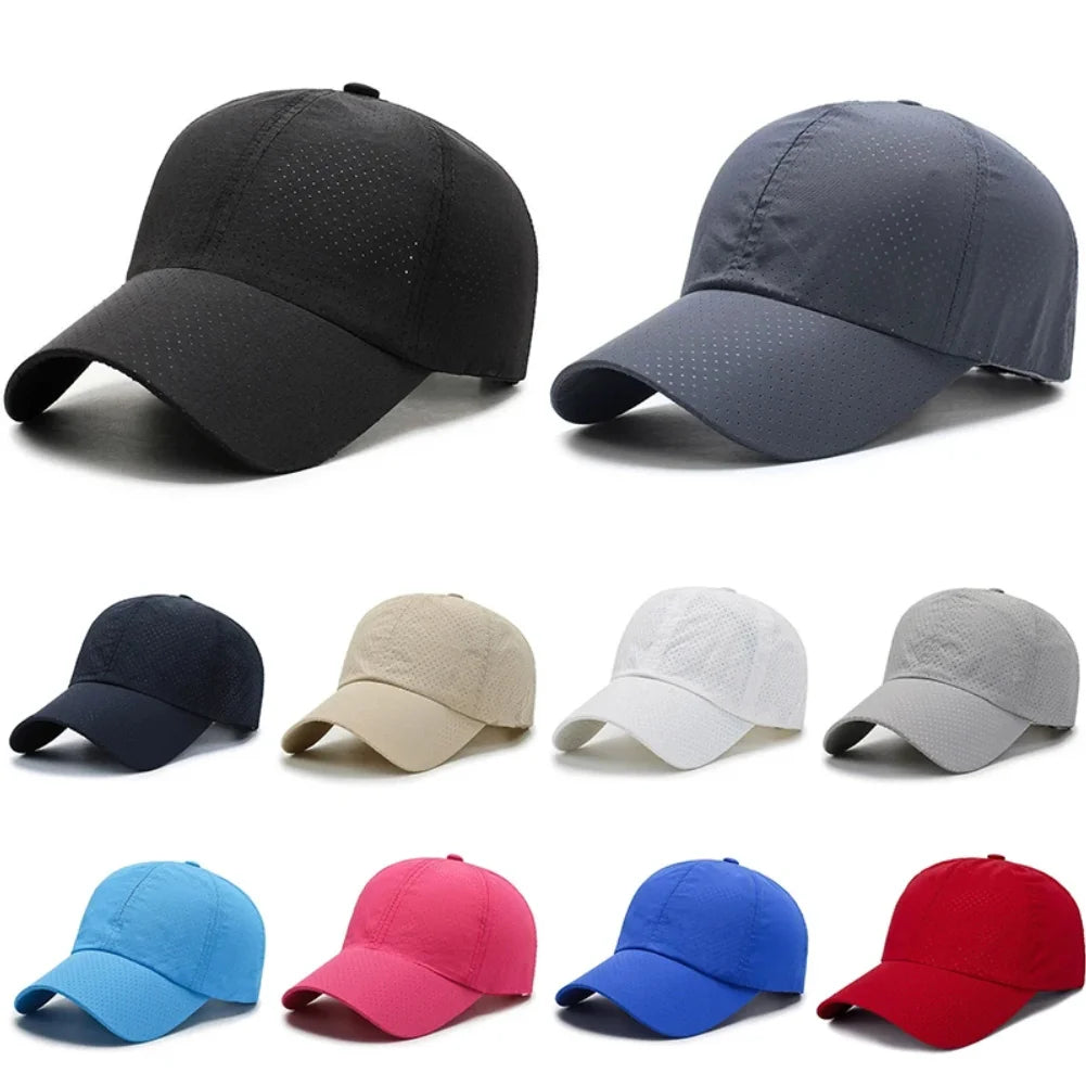 Mesh Quick Dry Cap Men Running Sports Baseball Cap Women