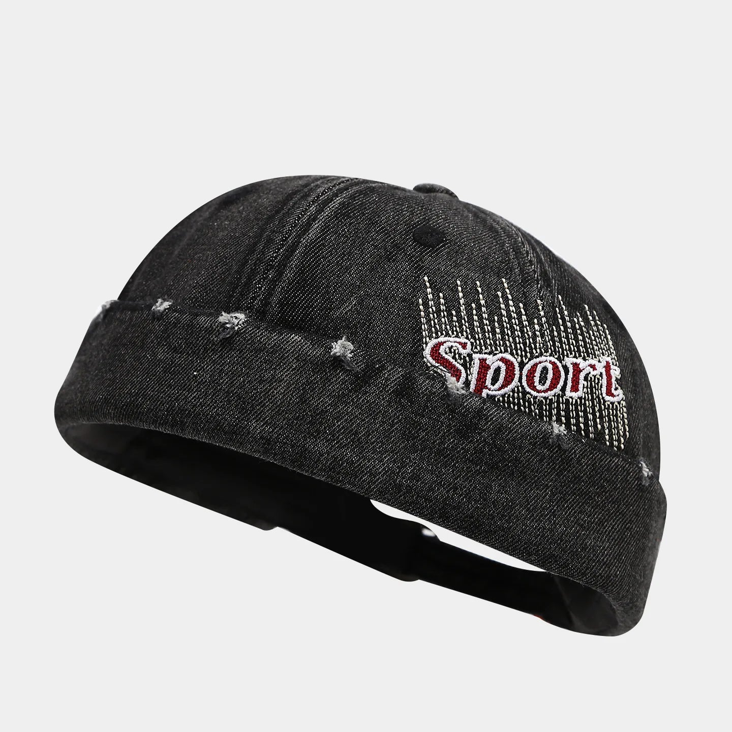 Vintage Washed Denim Brimless Hat