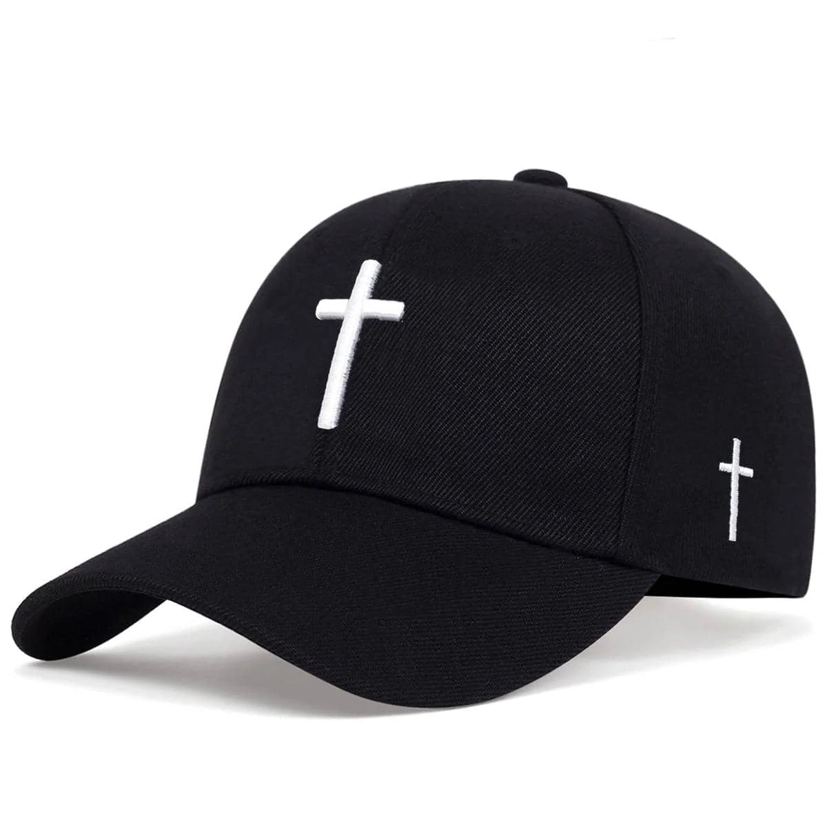 Fashion Simple Black Baseball Cap Solid Color Golf Hat Cotton For Men Women