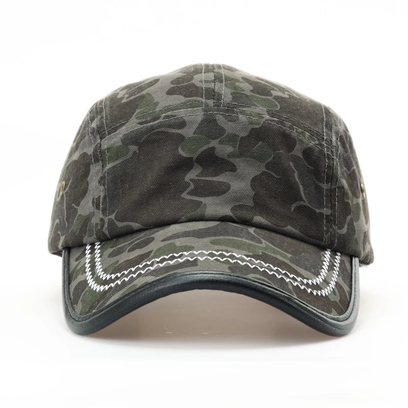 Vintage American-Style Camouflage Baseball Cap