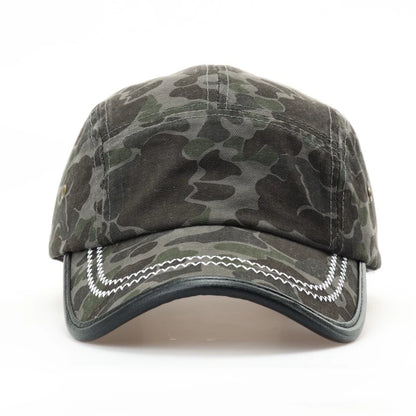 Vintage American-Style Camouflage Baseball Cap