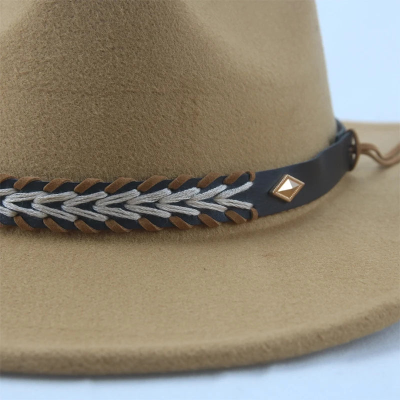 Stylish Wide Brim Straw Hat For Women Men Summer Beach Sun Hat