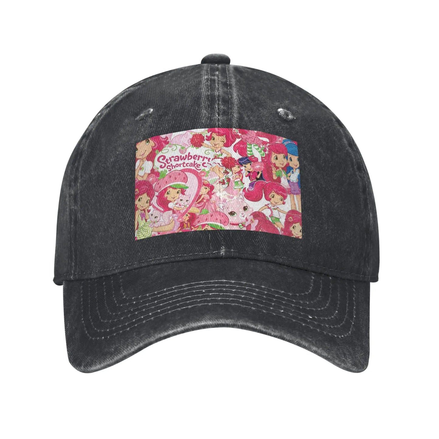 Like Strawberry Short Cake Denim Baseball Caps Snapback Baseball Hats