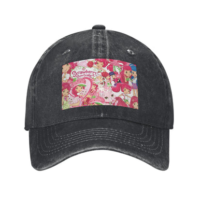Like Strawberry Short Cake Denim Baseball Caps Snapback Baseball Hats