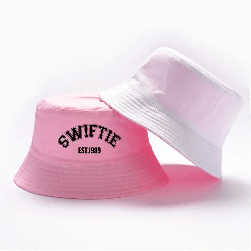 Wholesale Hot Sale Bucket Hat Print 1989 Summer Cotton Sun Beach Hat