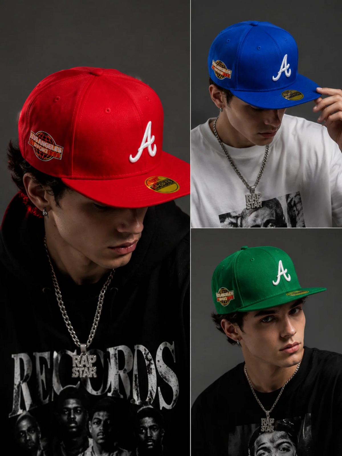 Classic Letter Embroidered Snapback Cap