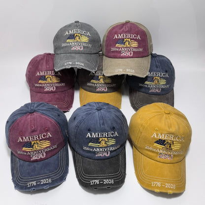American 250th Anniversary 1776-2026 Baseball Cap