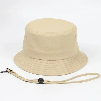 Lady Big Size Bucket Hats Women Pure Cotton Sun Cap Male Panama Hat Men Plus Size