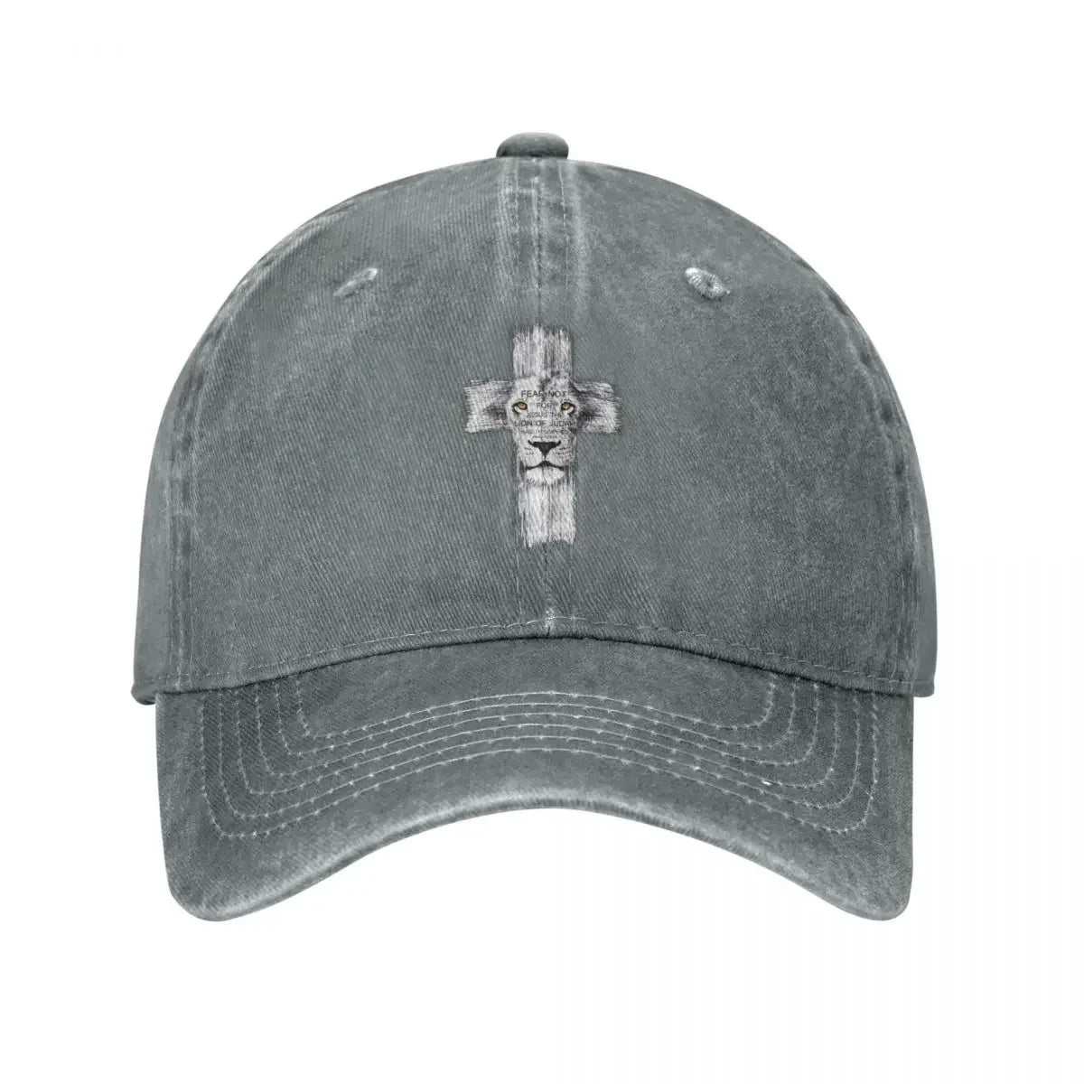 Jesus Cross Lion Baseball Cap Women Summer Snapback Sun Hat Casquette