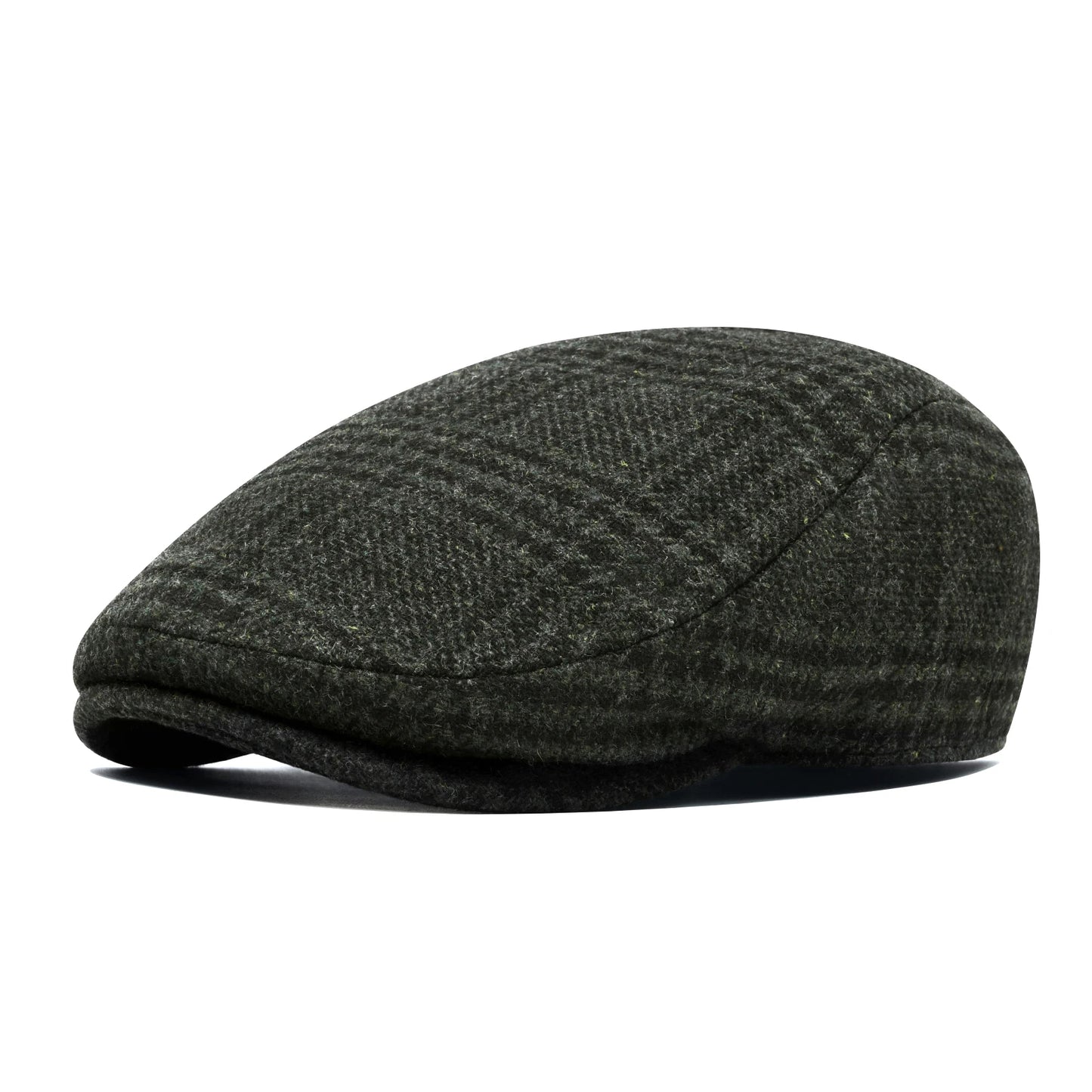 Newsboy Caps Men Wool Blend Flat Cap Winter Warm Hat