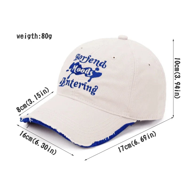 Embroidery Letter Baseball Caps for Women
