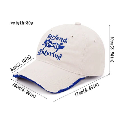 Embroidery Letter Baseball Caps for Women
