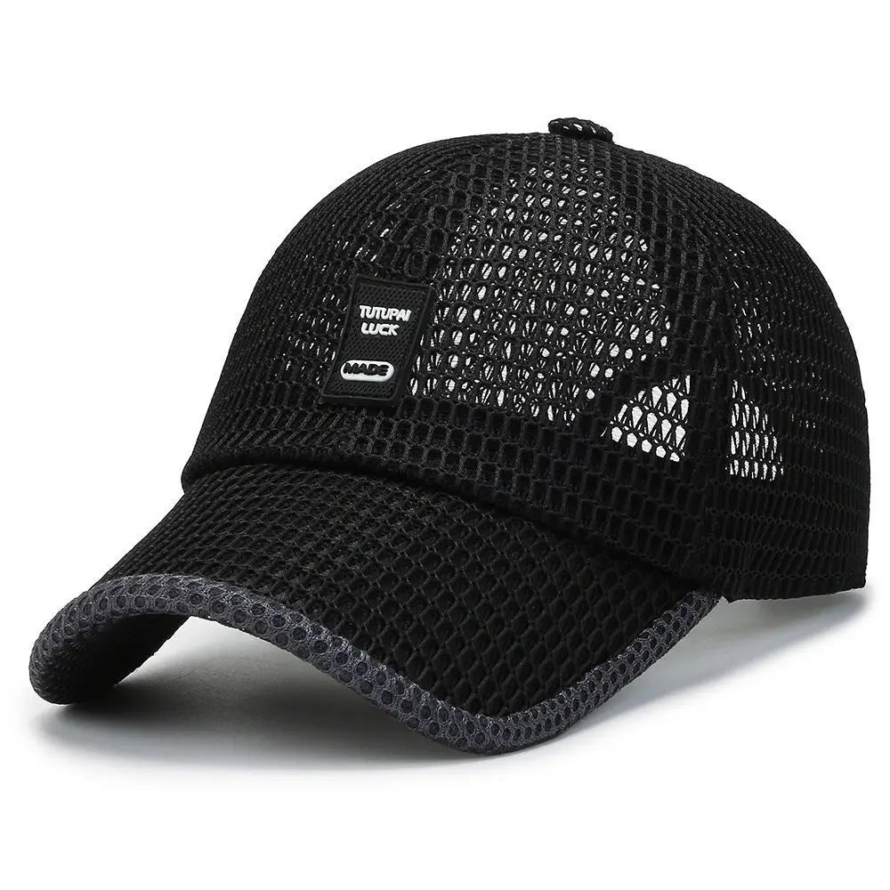 Men's Mesh Baseball Cap Breathable Summer Caps Dad Hat