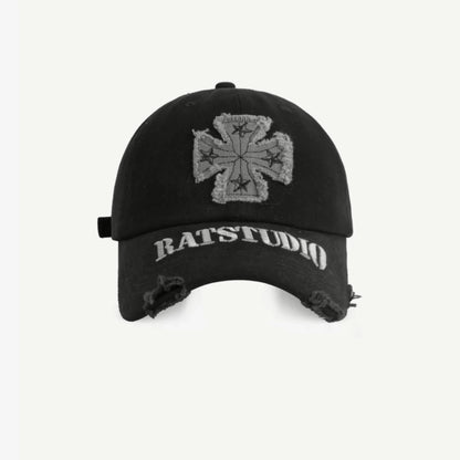 Retro Street Trendy Baseball Cap Female Embroidery Letters
