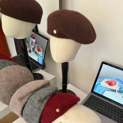 2026 New Korean Style Winter Beret Cap For Women