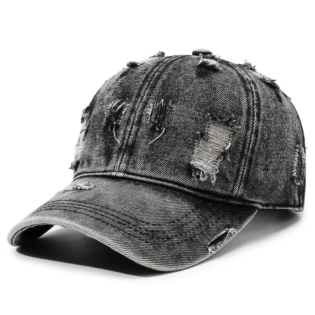 Classic Washed Denim Baseball Cap Women Men