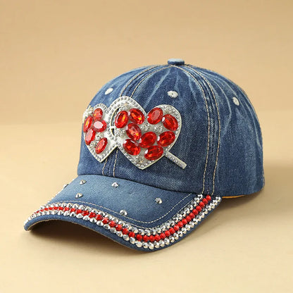 Shiny Rhinestone Cowboy Baseball Cap