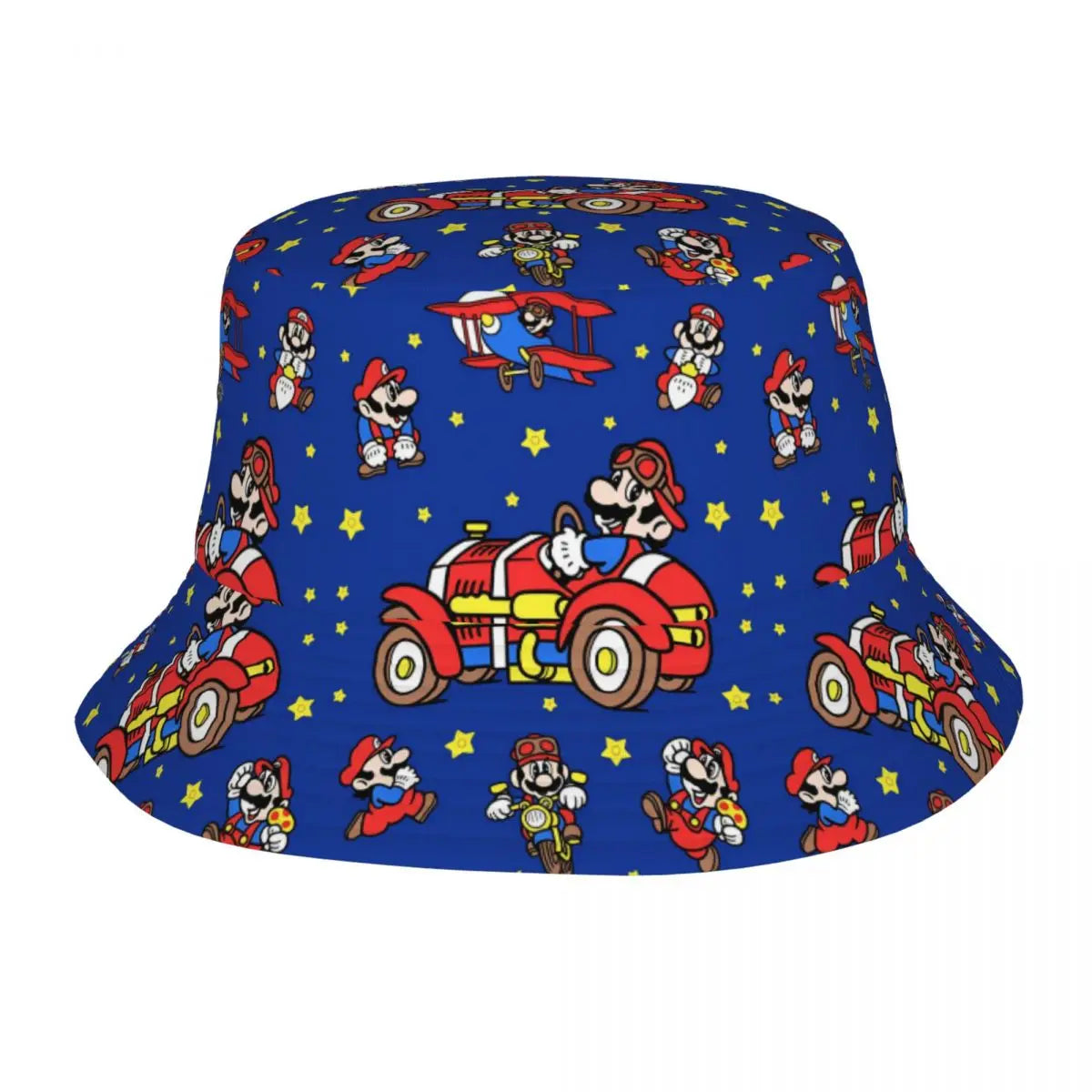 Street Princess Peach Lovely Bucket Hat Girl Outdoor Sports M-Mariod Fisherman Cap