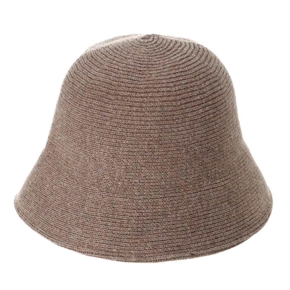 Portable Warm Wool Bucket Hat Casual Foldable Panama Hat
