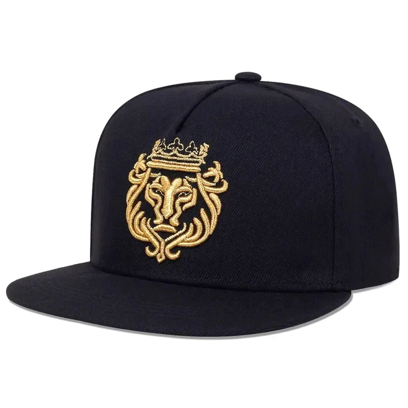 Unisex Lion Crown Embroidery Hip-Hop Hats