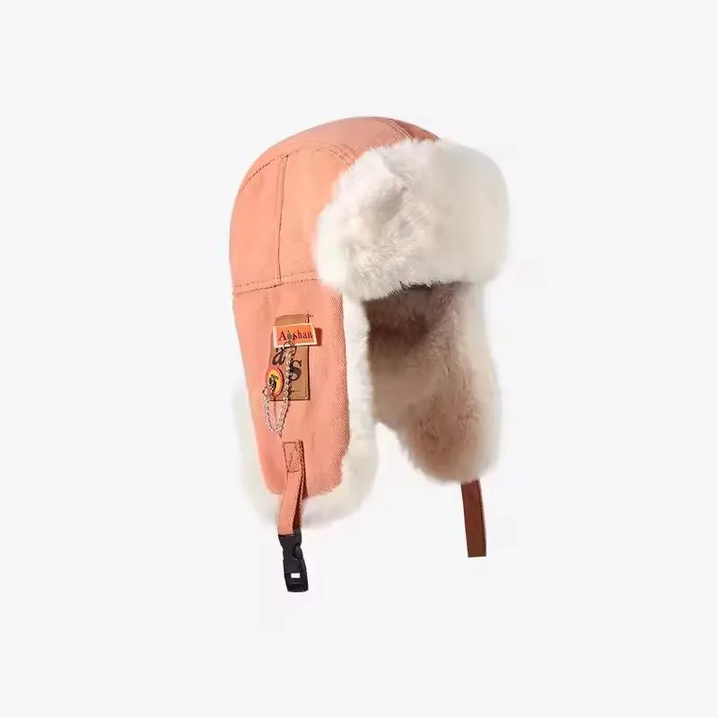 Bomber Hat Men Women Thick Warm Russian Ushanka Fur Hat Fashion Male Female
