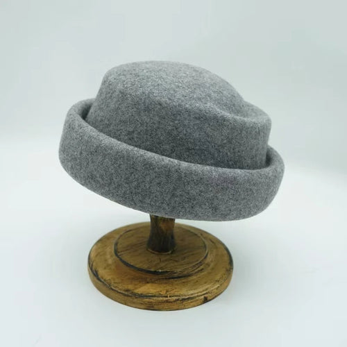 Japanese Retro White Black Brown Camel Wool Beret Women's Autumn And Winter