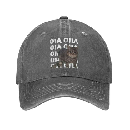 Spinning Cat Meme Men Women Baseball Caps