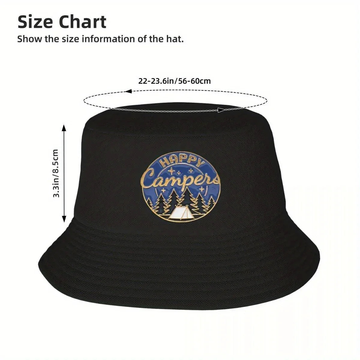 Custom Happy Bucket Hat Men Women