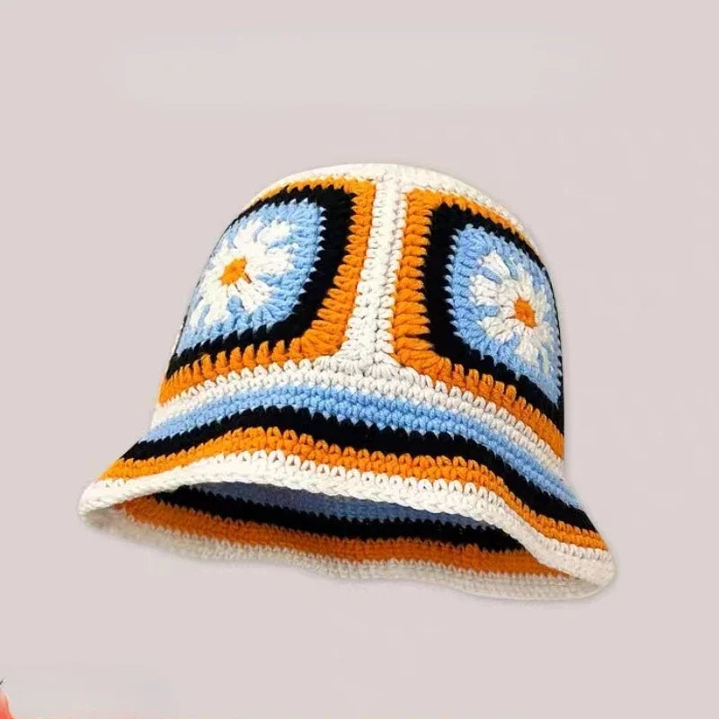 2025 Autumn New Crochet Korean Handmade Bucket Hat