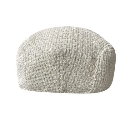 Big Size Summer Linen Solid Newsboy Caps