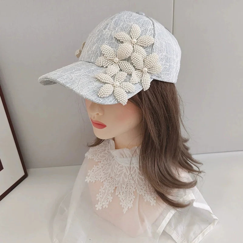 2026 Flower Lady Baseball Hat Women Leisure Visors Cap
