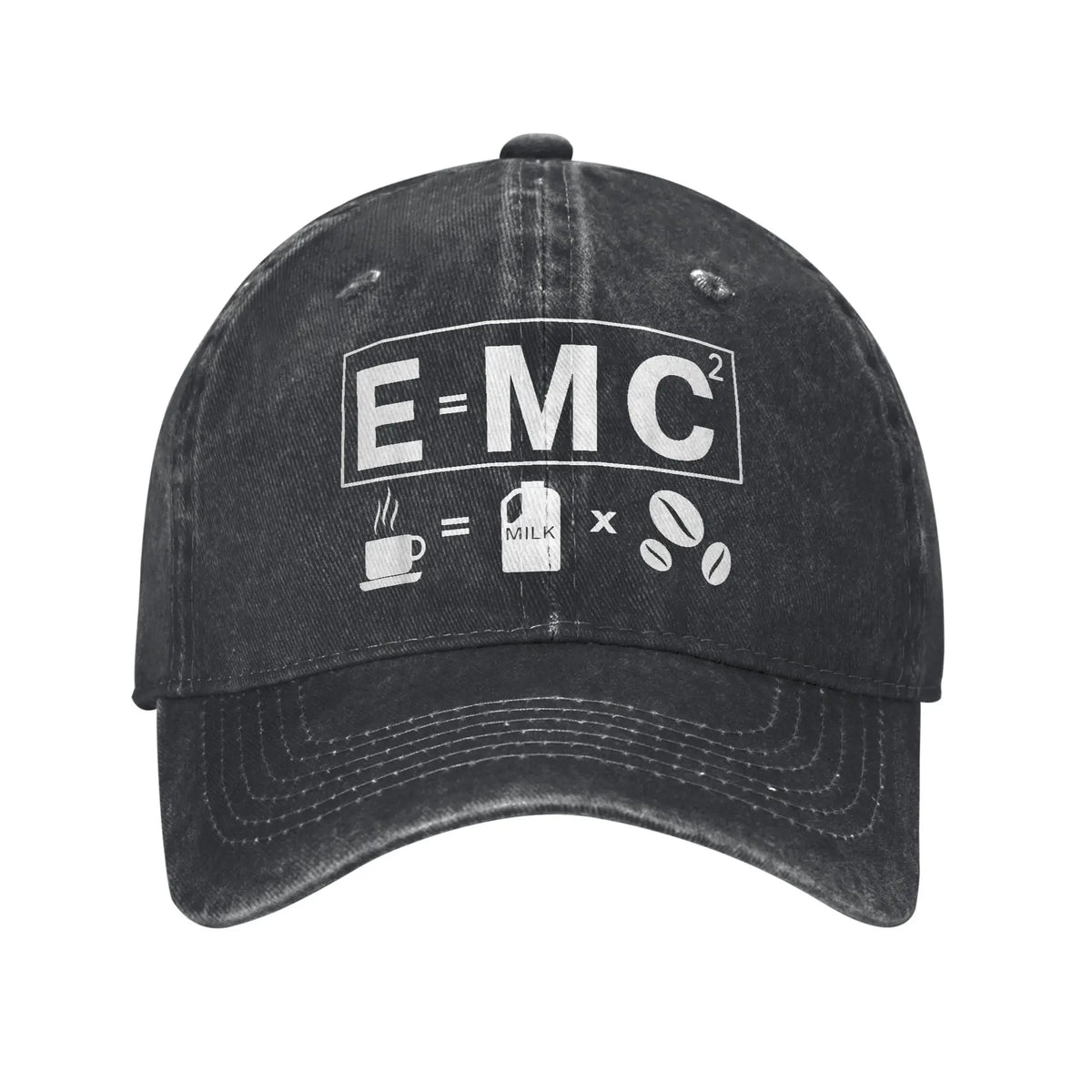Energy Equals Coffee Baseball Caps