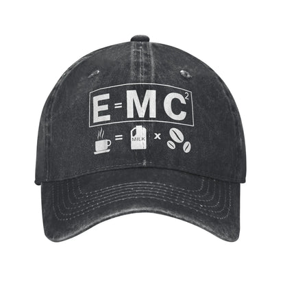 Energy Equals Coffee Baseball Caps