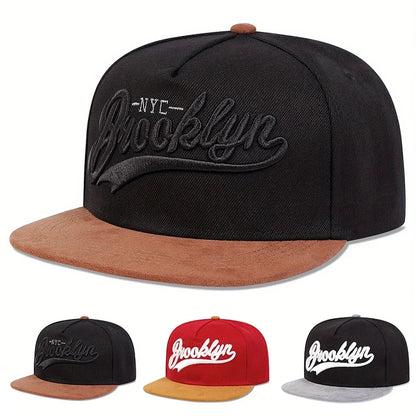 Unisex BROOKLYN Embroidery Hip Hop Hats Spring Autumn Outdoor Adjustable Casual Baseball Cap Sunscreen Hat