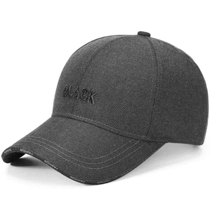 Unisex Summer Cap Classic Black Embroidered Baseball Cap For Men & Women