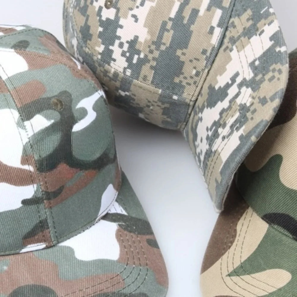 Colors Camouflage Baseball Cap Summer Outdoor Sports Hiking Fishing Hunting Caps Sunscreen Casual Sun Hats