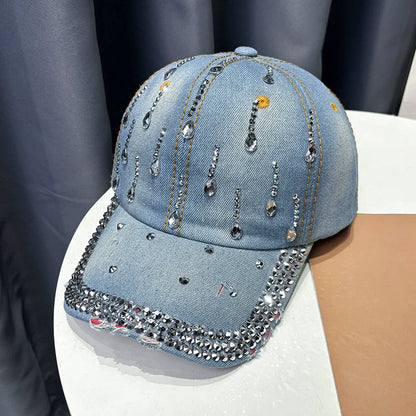 Handmade Embroidered Letter Baseball Cap For Men