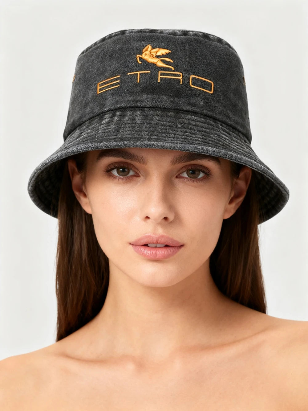 Retro Sunshade Embroidered Fisherman Hat