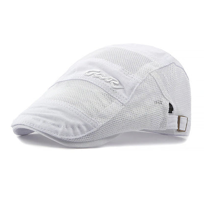 New Men Mesh Berets Visor Hats Summer Fashion Vintage Flat Caps
