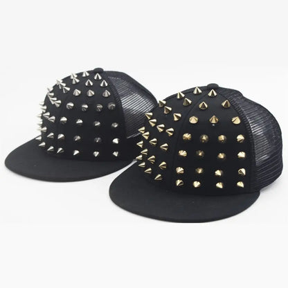 Casual Sunshade Rivet Flat Hat Adjustable