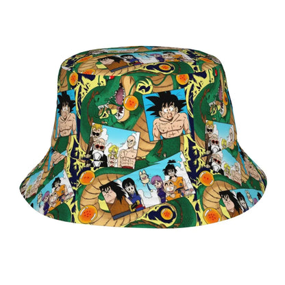 Goku Dragon Ball Bucket Hats for Woman Summer Travel Anime Manga