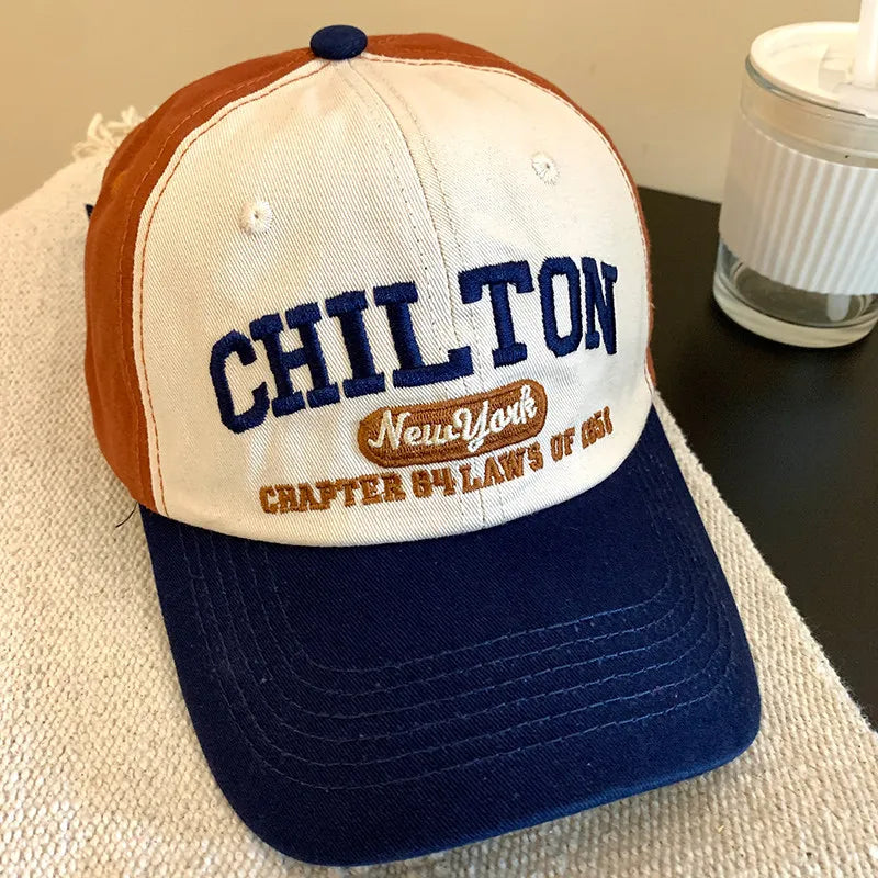 Letter Embroidery Baseball Cap Women Man