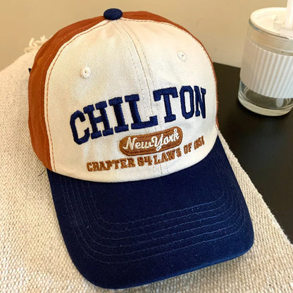 Letter Embroidery Baseball Cap Women Man