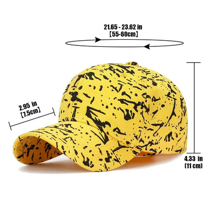 5 Colors New Fashion Youth Unisex Graffiti Style Sunshade Baseball Cap Men Women