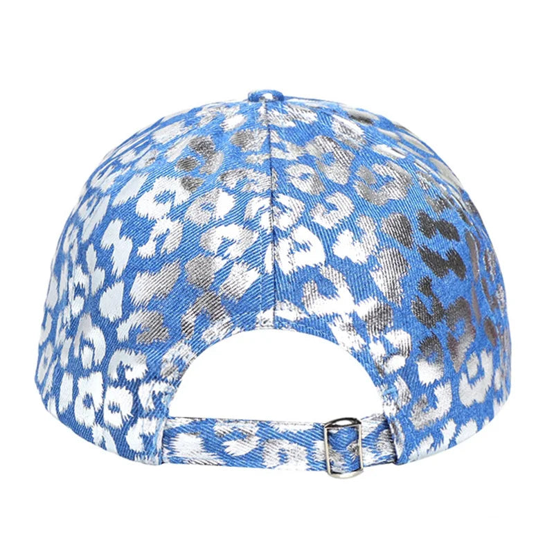 Leopard Print Plain Color Baseball Cap Breathable Sunshade Warm Couple Hat