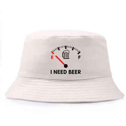 I Need Beer Reversible Bucket Hat Woman Man Outdoor