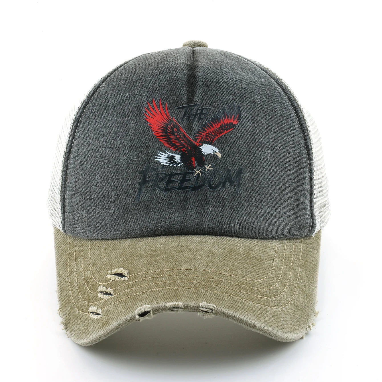 Washed Denim Baseball Cap Women Men