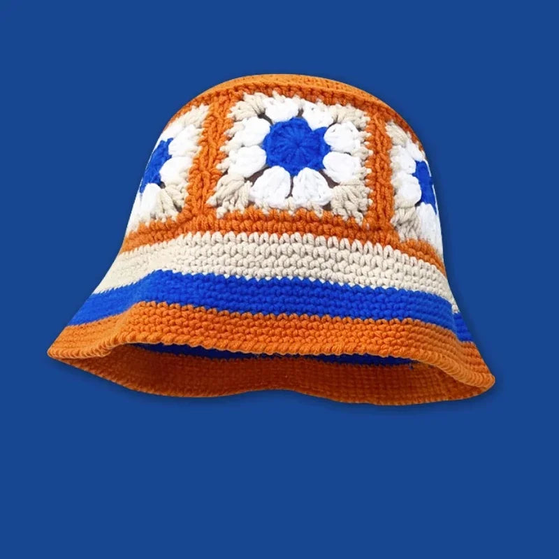 2025 Autumn New Crochet Korean Handmade Bucket Hat